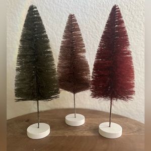 Creative Co-Op Med Sisal Trees Set NWT